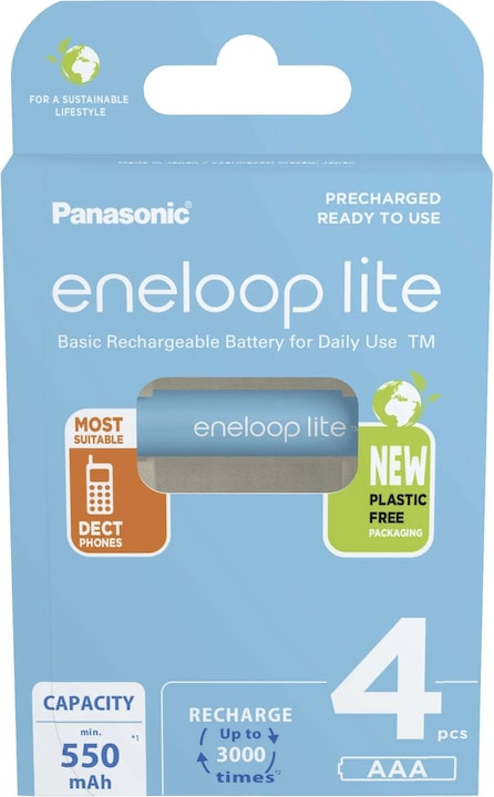 Immagine prodotto Panasonic eneloop lite (4 pz., AAA, 550 mAh)