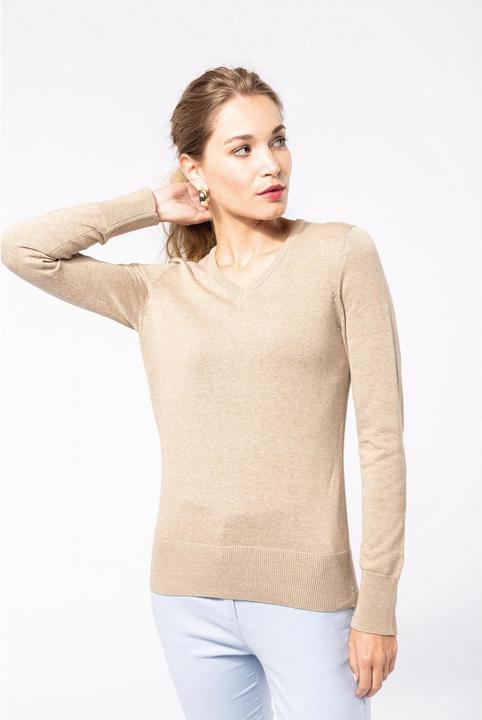 Produktbild Kariban Pullover mit V-Ausschnitt Damen (S)