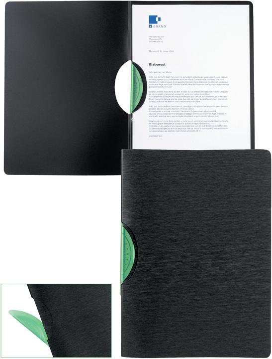 Image du produit Kolma Chemise à clip LineaVerde A4 Ergo Recycling noir (A4, 1x)