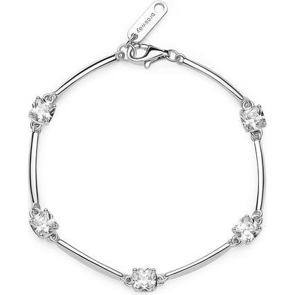 Brosway, Armschmuck, Fancy Infinite White cubic zirconia silver bracelet FIW05, (16 cm)