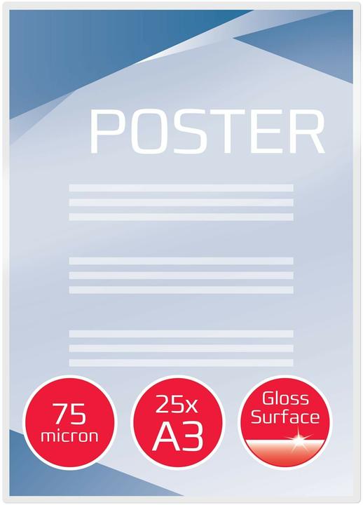 Actual product image GBC DOCUMENT POUCH - hot-laminating film pouches (A3, 25 pcs., 150 µm)