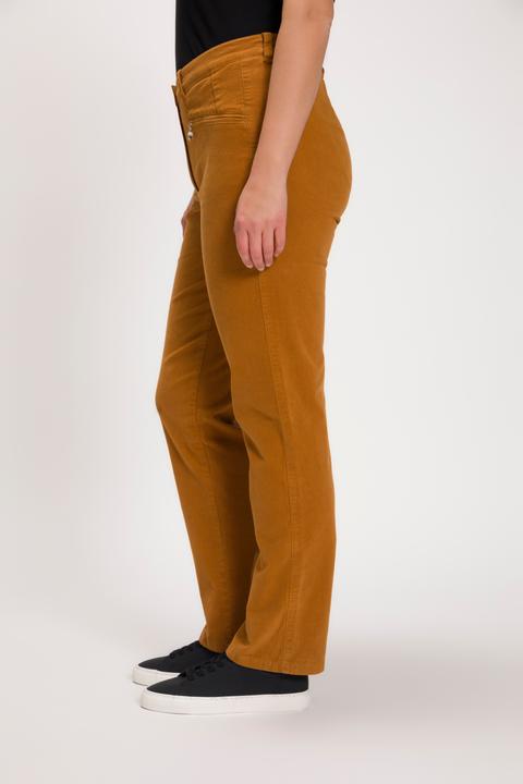 Produktbild Ulla Popken Cordhose Mony, Komfortbund, Reissverschlusstaschen (58)