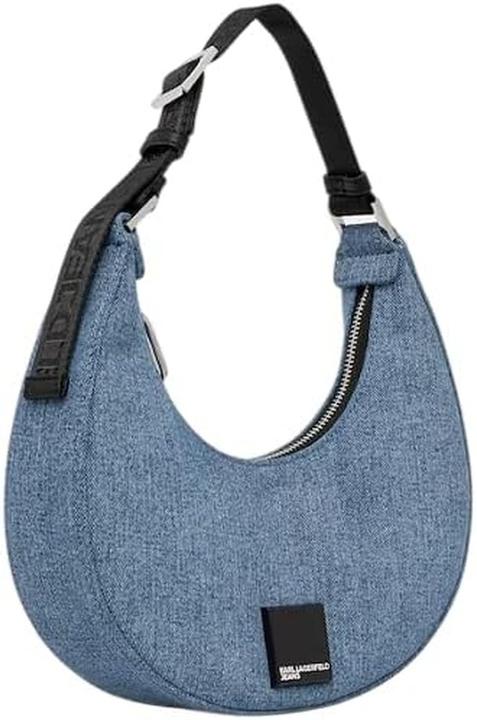Actual product image Karl Lagerfeld Box Logo Halfmoon Bag