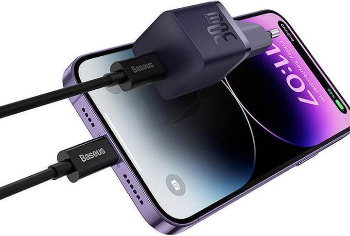 Produktbild Baseus Mini wall charger GaN5 30W (purple) (30 W, 1 Port)