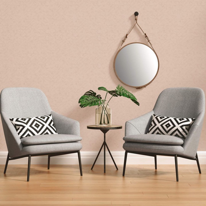Actual product image A.S. Création Exotic Life Uni geometric graphic, orange (53 x 1005 cm)