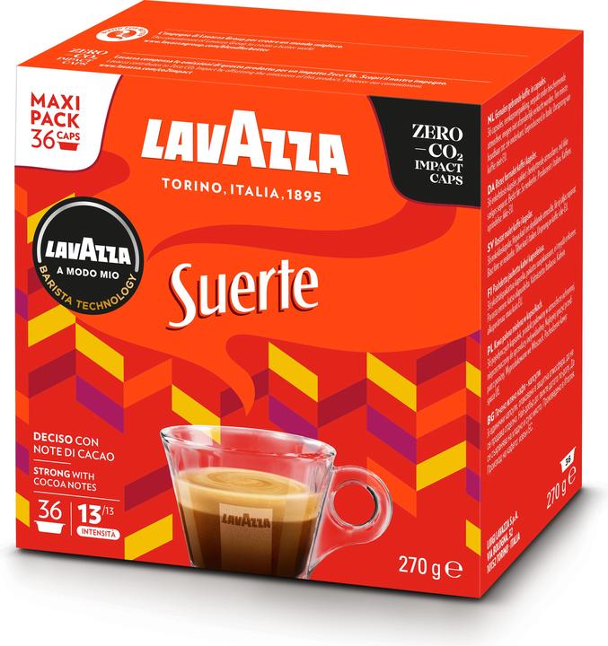 Actual product image Lavazza Suerte Coffee Capsules Dark Roast 36 piece(s) (36 x Port.)
