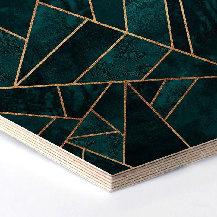 Image du produit Trenddeko Pierre précieuse bleu-vert (35 x 30 cm)