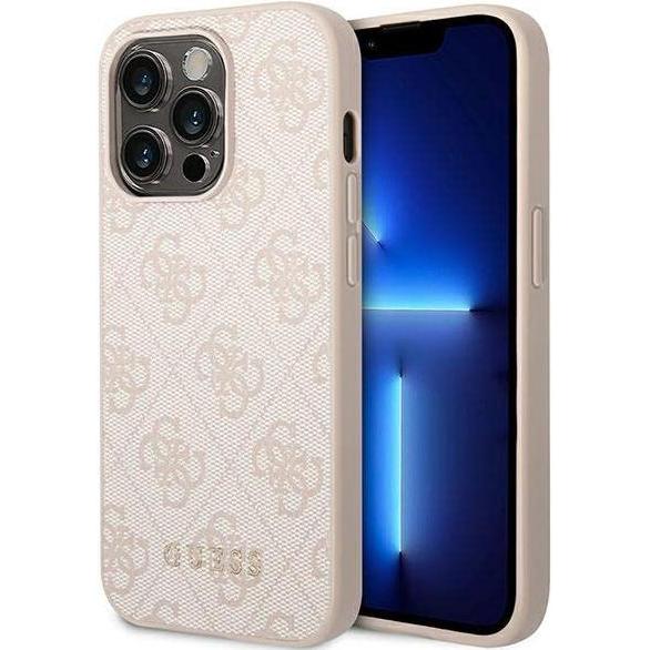 Guess GUHCP14XG4GFPI iPhone 14 Pro Max 6,7" różowy/pink hard case 4G Metal Gold Logo (Apple iPhone 14 Pro Max), Smartpho...