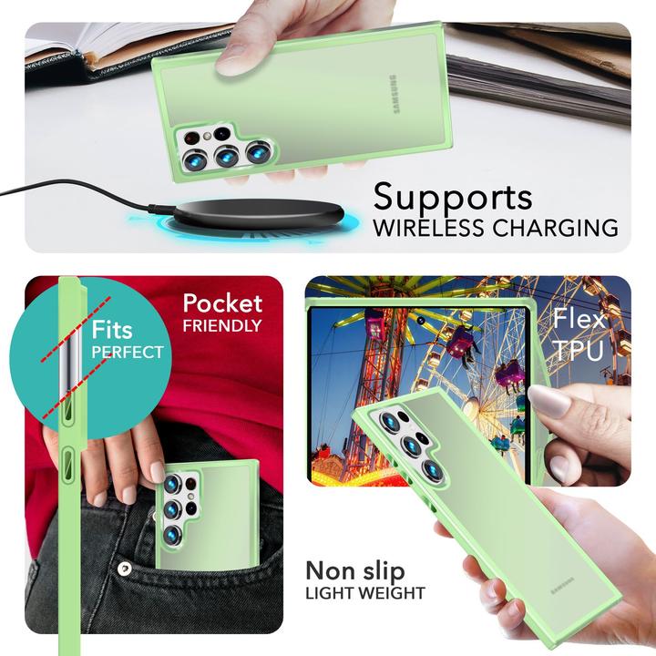 Actual product image Nalia Semi-transparent hybrid cover with protective frame (Samsung Galaxy S24 Ultra)