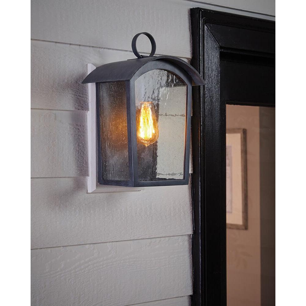 Thumbnail - Elstead Lighting, Wandleuchte + Deckenleuchte, Hodges Aussen-Wandleuchte E27 41cm Esche Schwarz IP44 Anti-Meerwasser (E2...