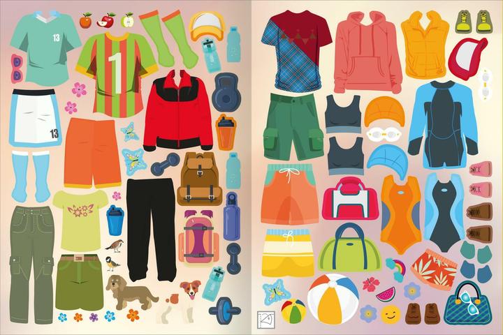 Produktbild Sticker-Anziehpuppen - Beim Sport