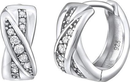 Produktbild Silvego Timeless round earrings with zircons Calypso QRE438K