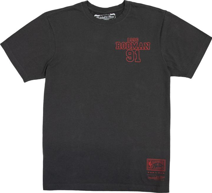 Actual product image Mitchell & Ness Shirt - BACKPRINT Dennis Rodman schwarz - XX (XXL)