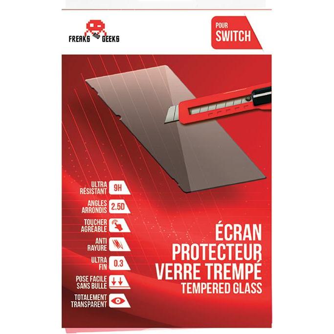 Freaks and Geeks Pellicola Protettiva in Vetro Temperato Switch F&G (Switch), Altri accessori gaming, Trasparente