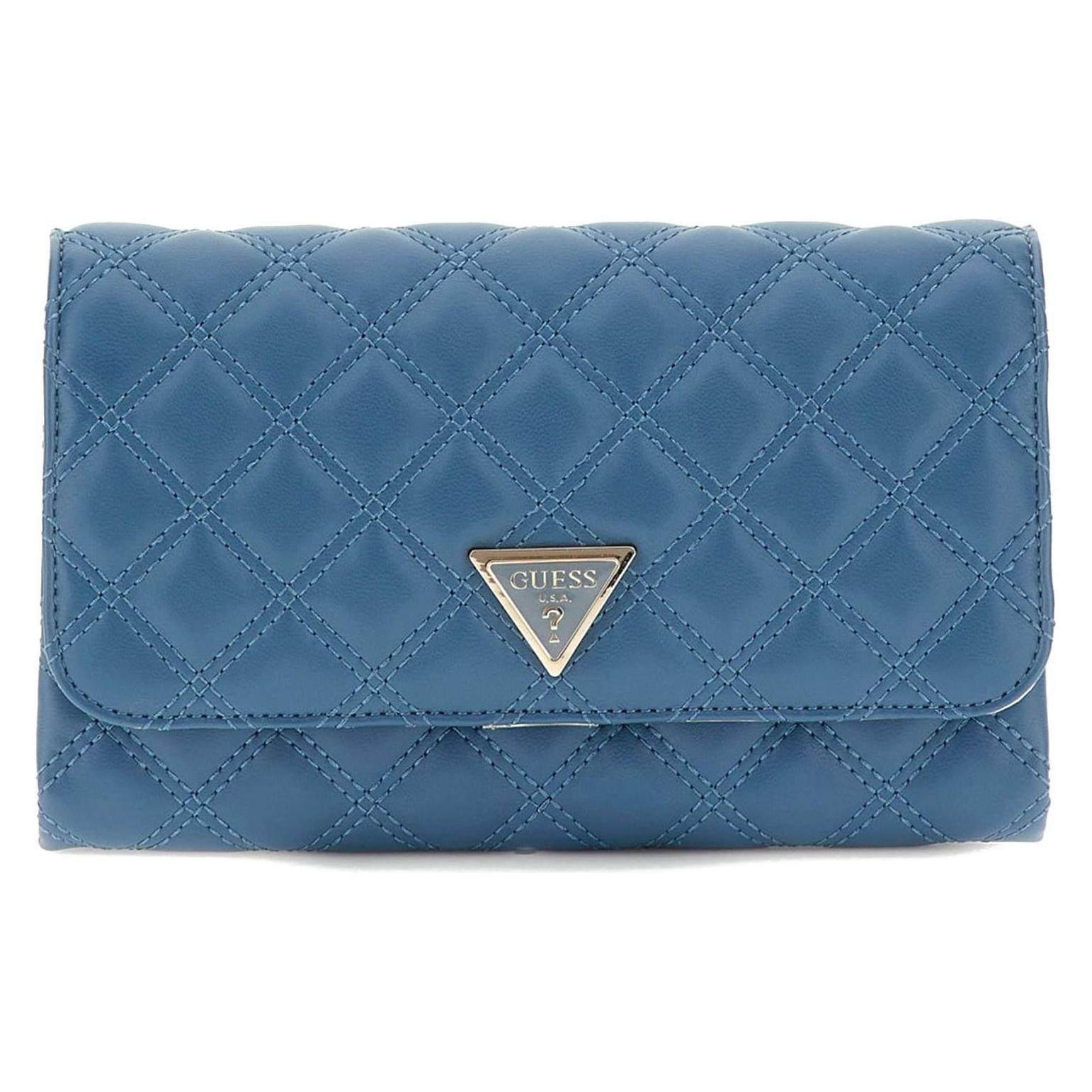 Guess, Damen, Handtasche, Giully Mini Xbody Flap Organizer, Blau