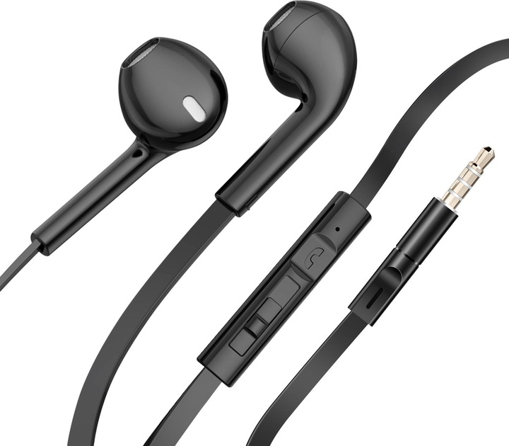 Actual product image xO wired earphones EP68 jack 3,5 mm black (Cable)
