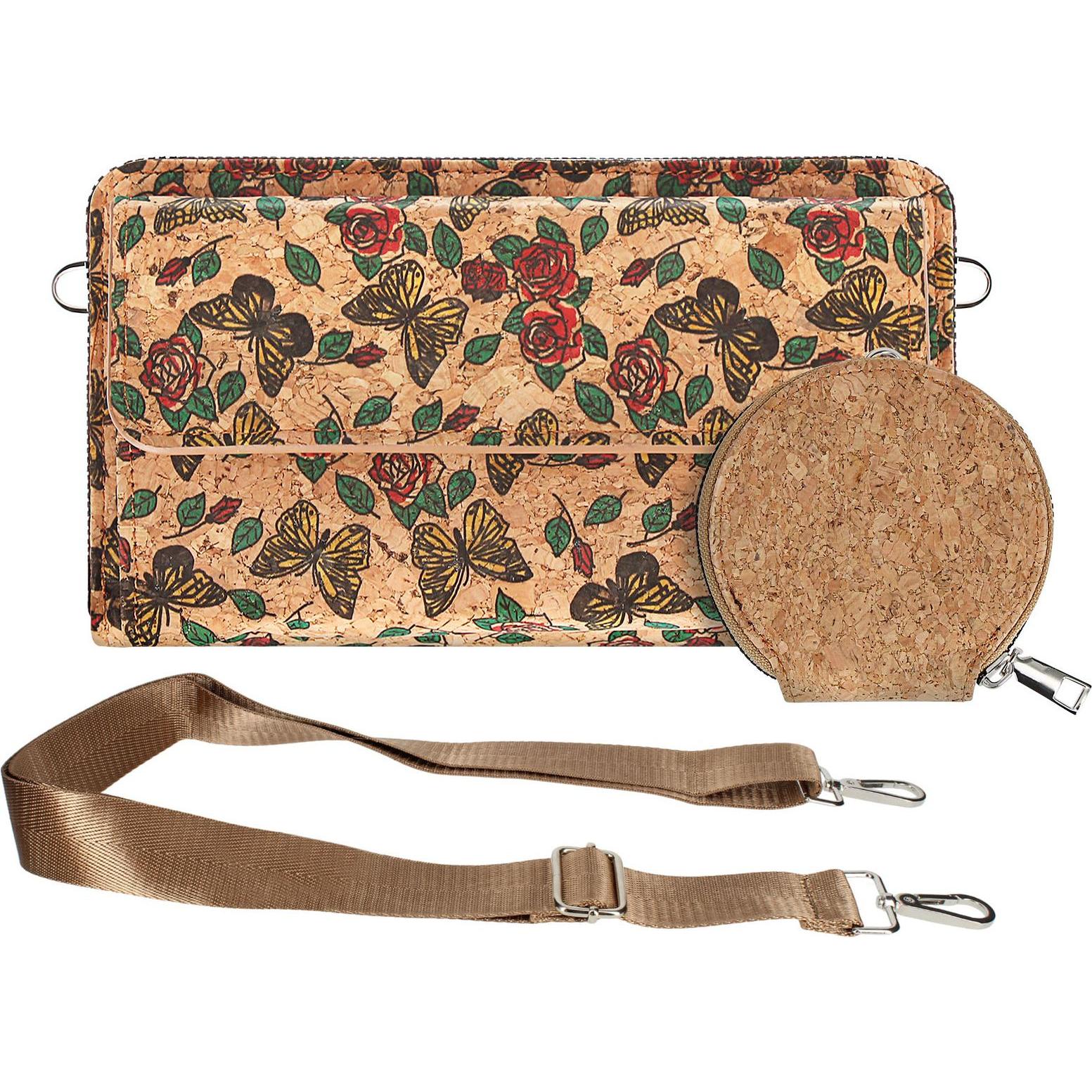Avizar, Handtasche, NaturePrint Korktasche, Mehrfarbig
