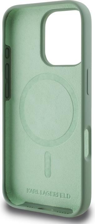 Actual product image Karl Lagerfeld iPhone 16 Pro Max Liquid Silicone K&CH Heads MagSafe Case (Apple iPhone 16 Pro Max)