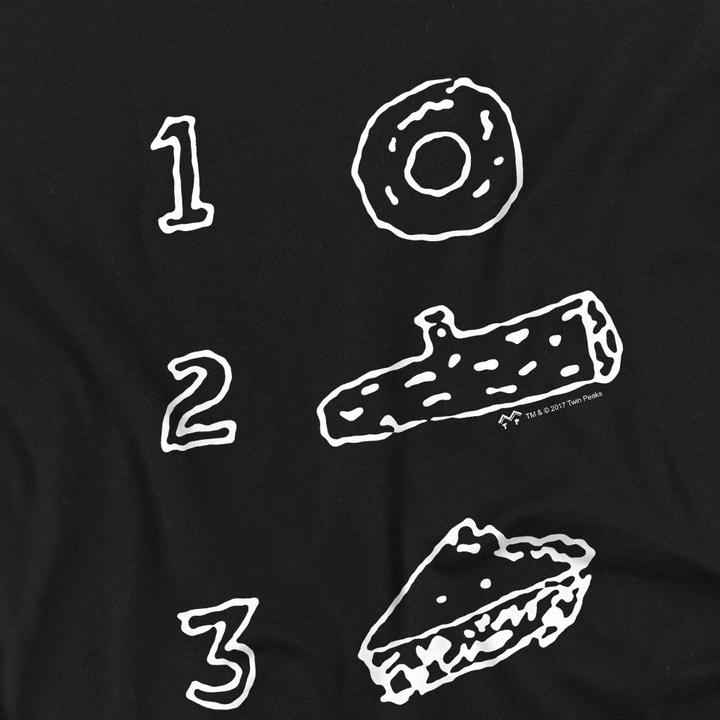 Actual product image Twin Peaks Mens Pie Log Donut T-Shirt (XL)