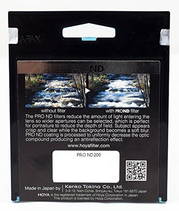 Actual product image Hoya Pro ND16 Filter (77 mm, Neutral density filter)