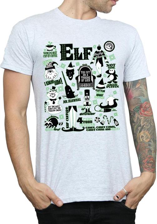 Produktbild Elf Infographic Poster TShirt (S)