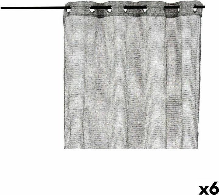 Gift Curtain 140 x 260 cm Grey (6 Units) (140 x 260 cm)