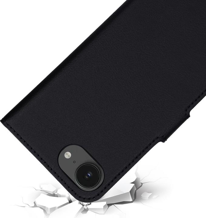 Produktbild Mobiparts Classic Wallet Case Apple iPhone 16e Black (Magsafe Compatible) (Apple iPhone 16e)