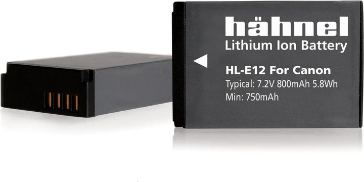 Actual product image Hähnel Replacement battery HL-E12, for Canon LP-E12 (Camera battery)