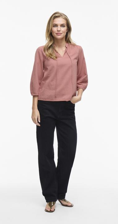 Actual product image Vila VIPETRA Split Neck Oberteil mit 3/4-Ärmeln (42)