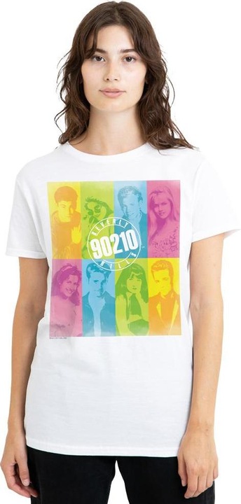 Actual product image 90210 Unisex Adult Color Block of Friends T-Shirt (M)