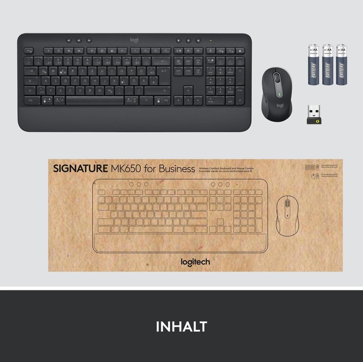 Actual product image Logitech MK650 for Business (CH, Wireless)