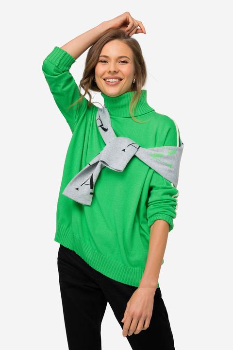 Produktbild Laurasøn Pullover, Stehkragen, Langarm, Schmuckstreifen (M)