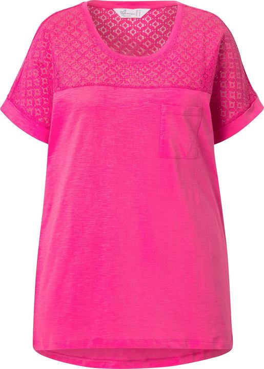 Immagine prodotto Miamoda T-Shirt, A-Linie, Spitzeneinsatz (46)