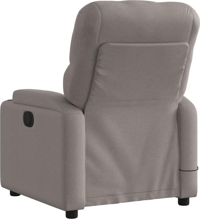 Immagine prodotto VidaXL Poltrona massaggiante in tessuto taupe,Colore: Taupe,Materiale: Tessuto (100