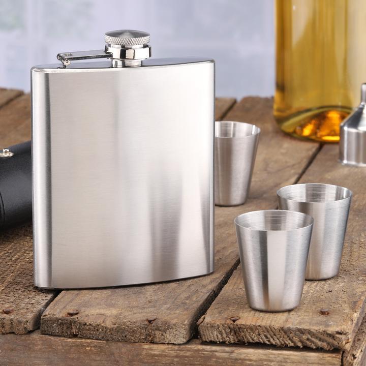 Actual product image GuGus Hip flask set 7 pcs. (210 ml)
