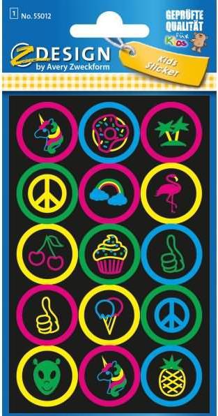 Produktbild Z-Design Neon Aufkleber (15 Sticker)