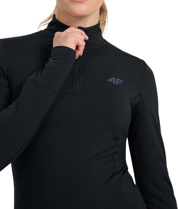 Actual product image 4F Damen-Thermo-Sweatshirt, tiefschwarz (L)