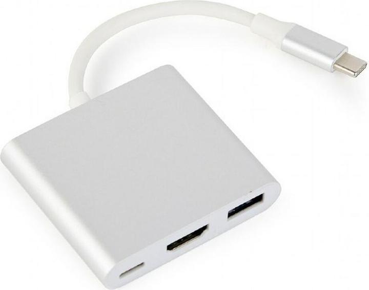 Image du produit Gembird A-CM-HDMIF-02-SV (USB-C, 3 ports)