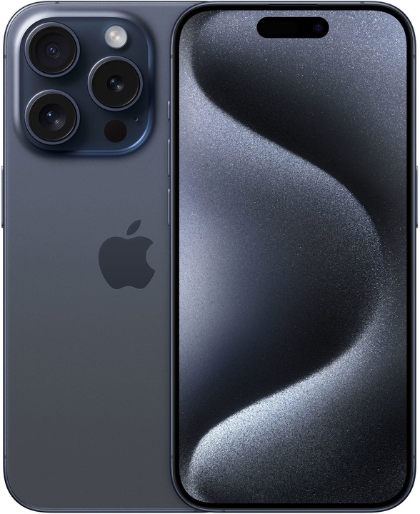 Apple iPhone 15 Pro (256 GB, Blue Titanium, 6.10", SIM + eSIM, 48 Mpx, 5G)