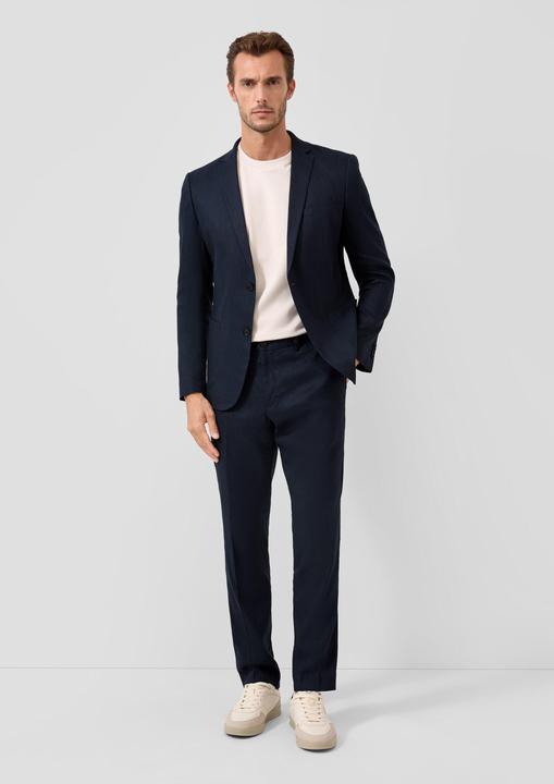 Immagine prodotto s.Oliver s.O PURE Slim-Fit-Sakko aus elastischem Leinenmix (48)