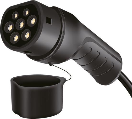 Immagine prodotto LogiLink Cavo di ricarica per auto elettriche (Tipo 2, 22 kW, 32 A, 7.50 m)