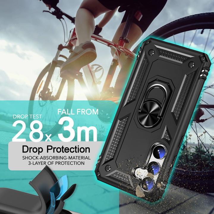 Actual product image Nalia Shockproof Military Style Ring Cover (Samsung Galaxy S24)