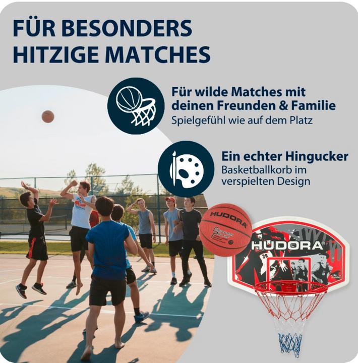 Image du produit Hudora Jeu de paniers de basket-ball In/Outdoor
