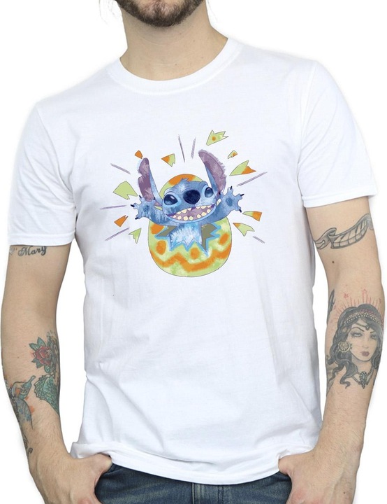 Immagine prodotto Disney Lilo & Stitch Cracking Egg Maglietta Uomo (4XL)