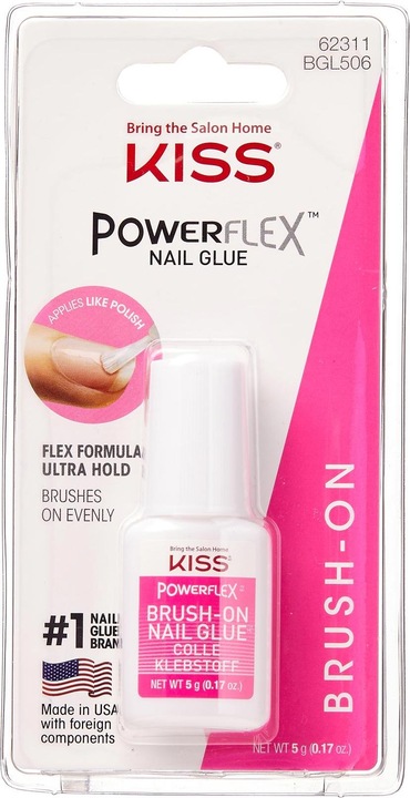 KISS PowerFlex Brush-On (Kunstnägel, Clear)