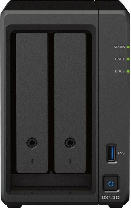 Actual product image Synology DS723+ (2 x 16 TB, Synology HAT 33xx)