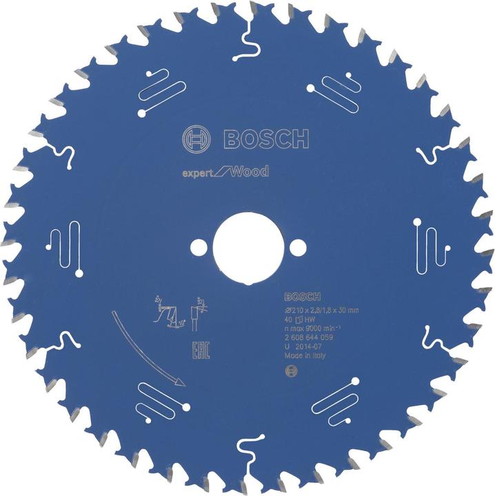 Produktbild Bosch Professional Zubehör Kreissägeblatt Expert for Wood, 210 x 30 x 2,8 mm, 40