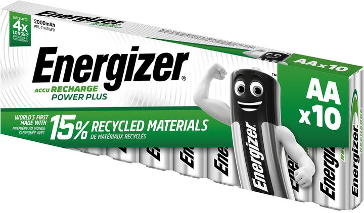 Energizer Recharge (10 Stk., AA / LR6 / LR06 / Mignon / R6 / R14505, 2000 mAh)