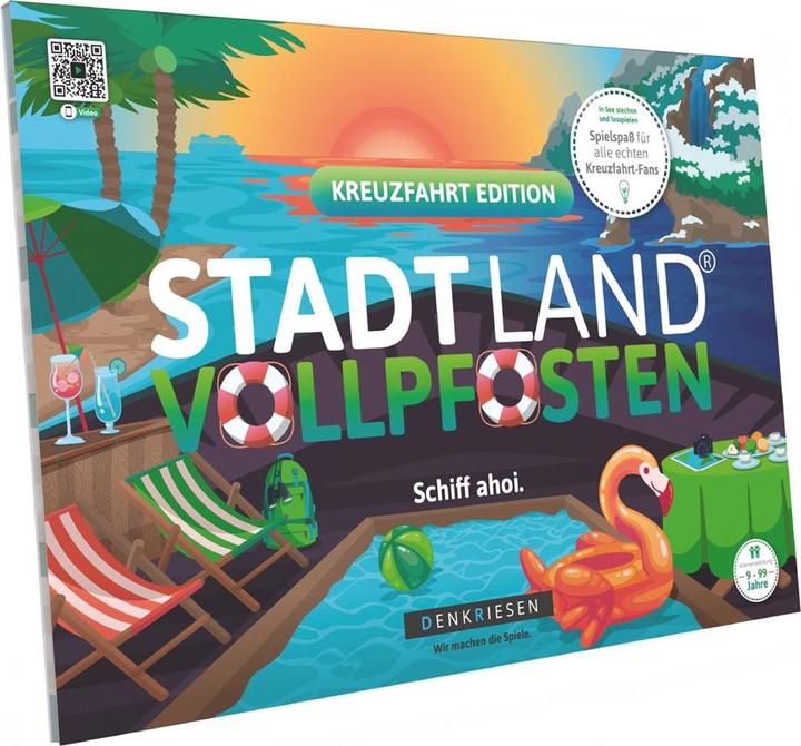 Actual product image Denkriesen Stadt Land Vollpfosten - A4 Block Cruise Edition (d) (German, 2 - 12 Players)