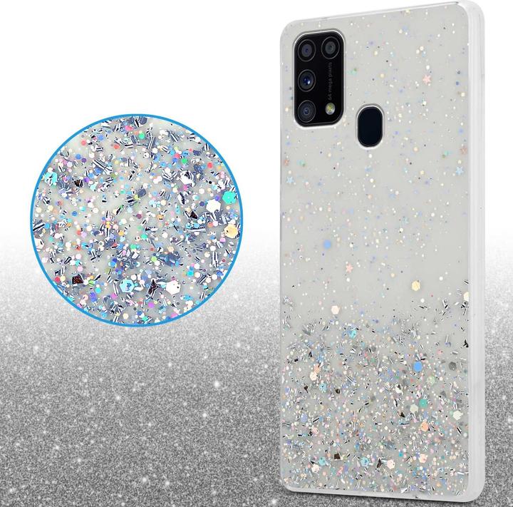 Actual product image Cadorabo TPU cover with glitter for Samsung Galaxy M31 (Samsung Galaxy M31)